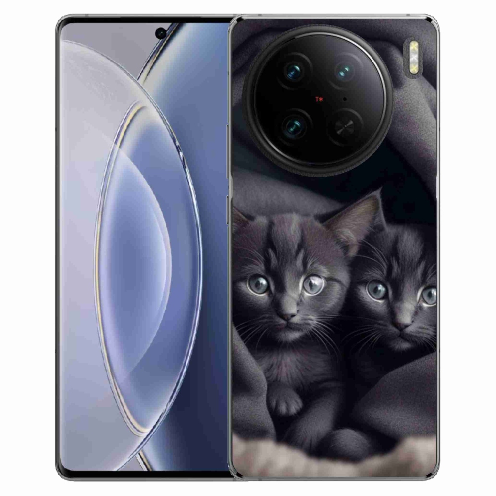 mmCase gélhuzat a Vivo X90 Pro-hoz – macska-duó