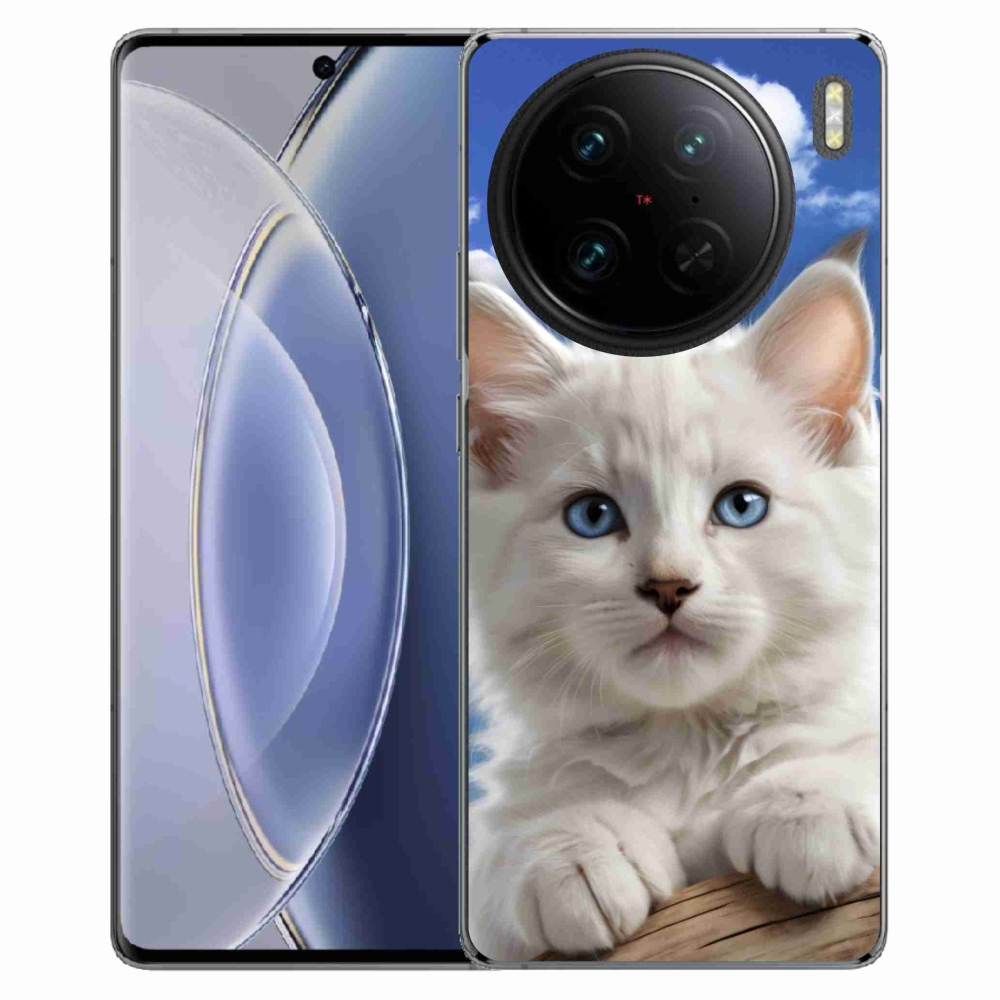 mmCase gél tok a Vivo X90 Pro-hoz – cica és felhők