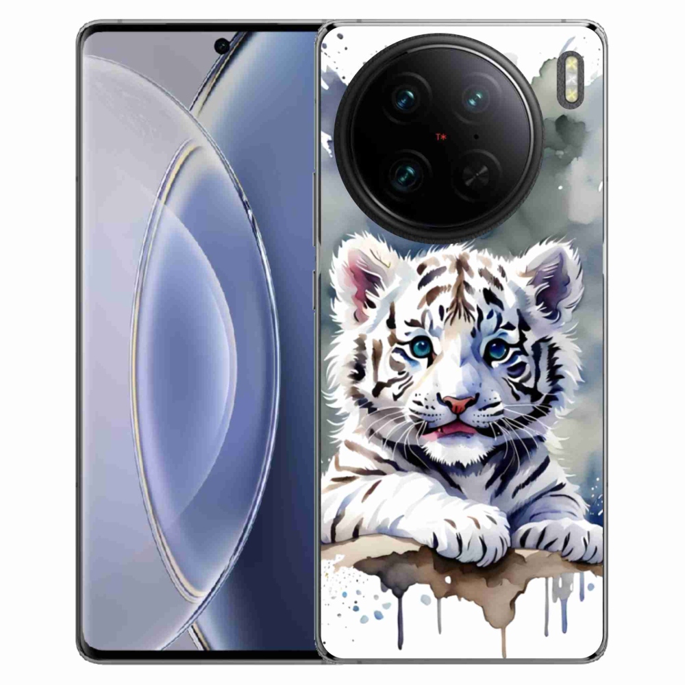 mmCase géltok a Vivo X90 Pro-hoz – fehér tigris kölyök