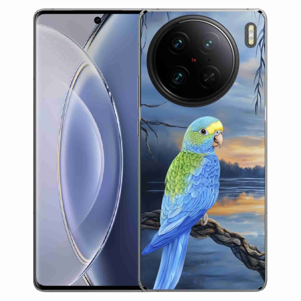 mmCase géltok a Vivo X90 Pro-hoz – kék papagáj