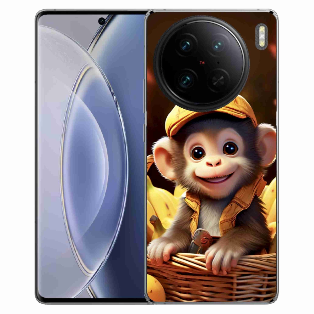mmCase gél tok a Vivo X90 Pro-hoz – majom a kosárban