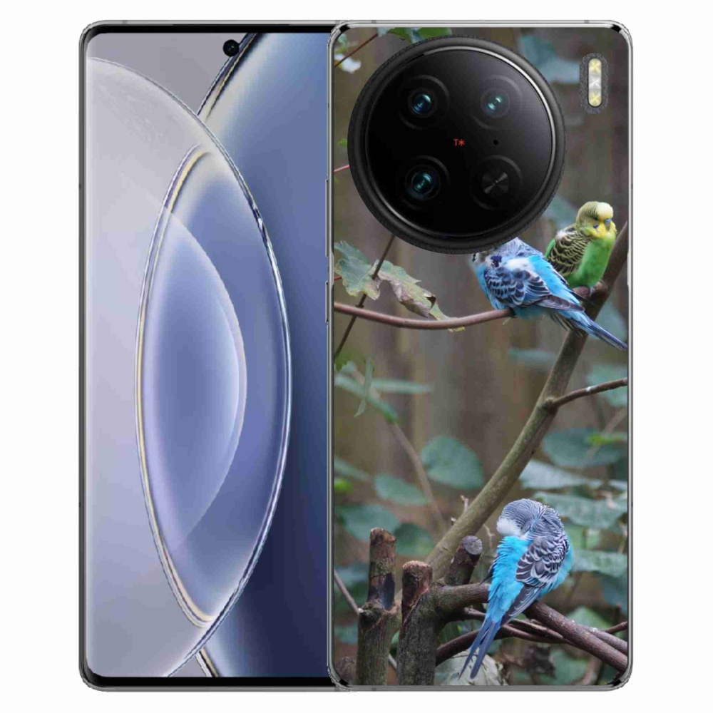 mmCase gél tok a Vivo X90 Pro-hoz – papagájok egy ágon