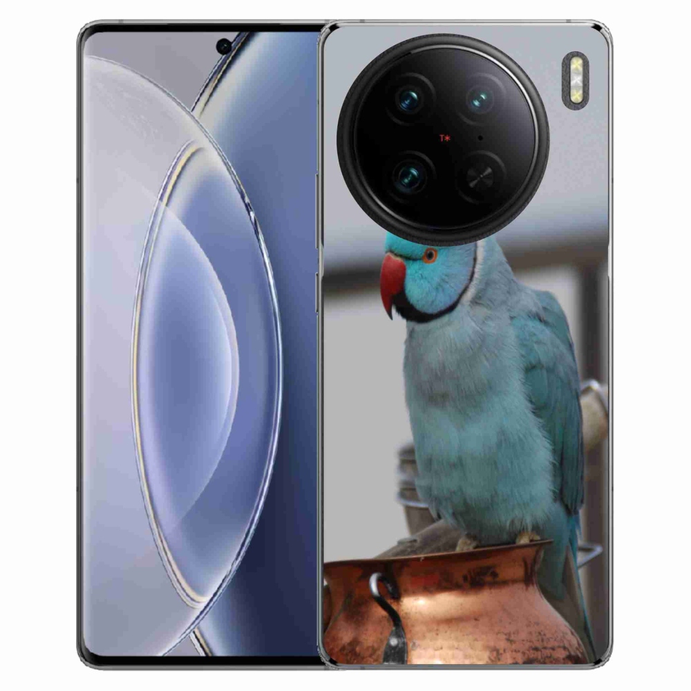 mmCase géltok a Vivo X90 Pro-hoz – kék alexandri papagáj