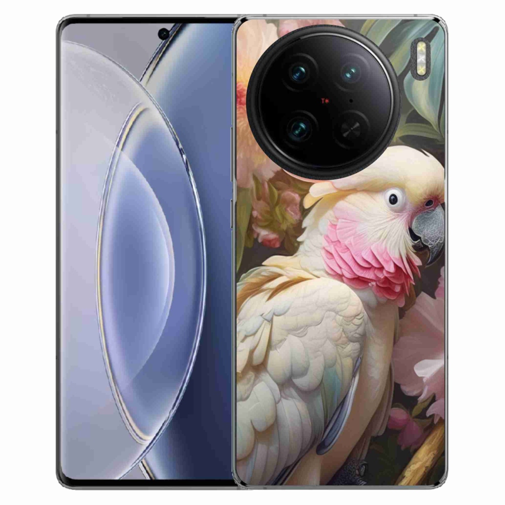 mmCase géltok a Vivo X90 Pro-hoz – rózsaszín kakadu papagáj 2