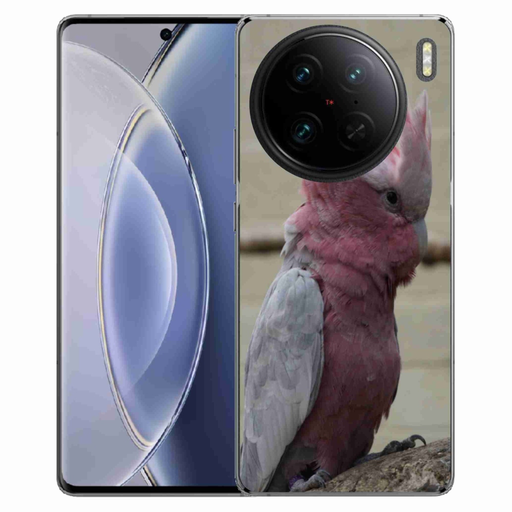 mmCase géltok a Vivo X90 Pro-hoz – rózsaszín kakadu papagáj