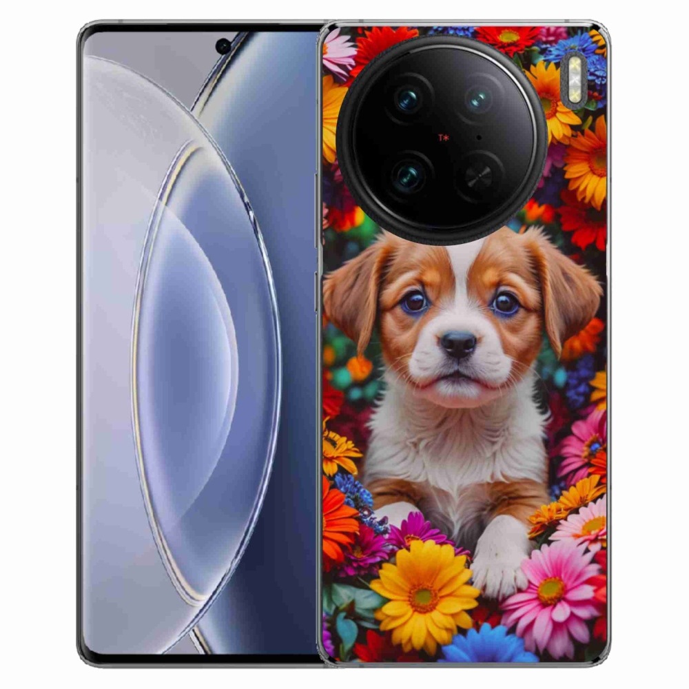 mmCase gél tok a Vivo X90 Pro-hoz – aranyos kiskutya