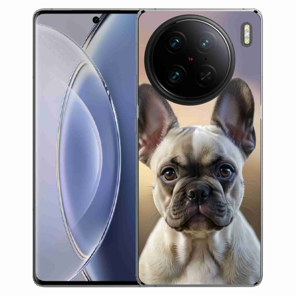 mmCase gél tok a Vivo X90 Pro-hoz – aranyos francia buldog