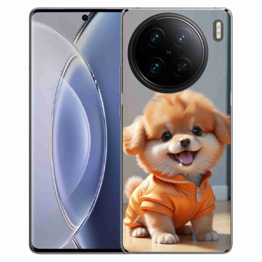 mmCase gél tok a Vivo X90 Pro-hoz – aranyos pomerániai pulóverben