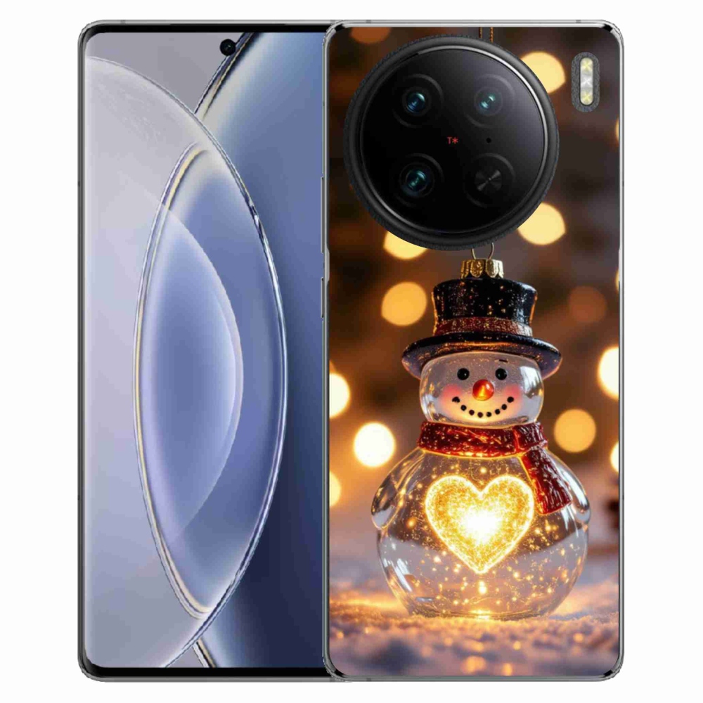 mmCase géltok a Vivo X90 Pro-hoz – világító karácsonyi hóember