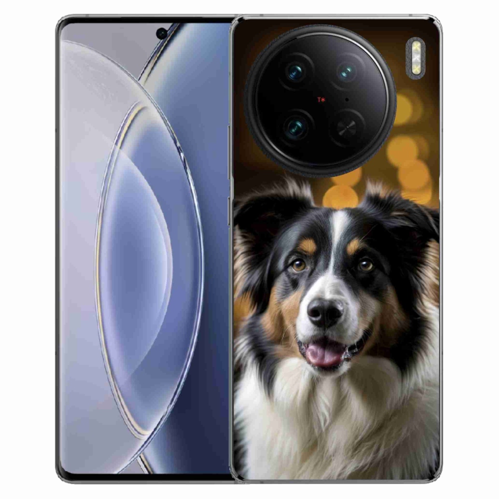 mmCase gél tok a Vivo X90 Pro-hoz – mosolygós ausztrál juhászkutya