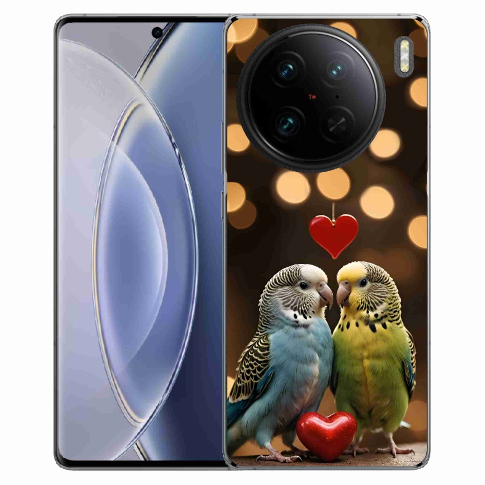 mmCase géltok a Vivo X90 Pro-hoz – szerelmes papagájok