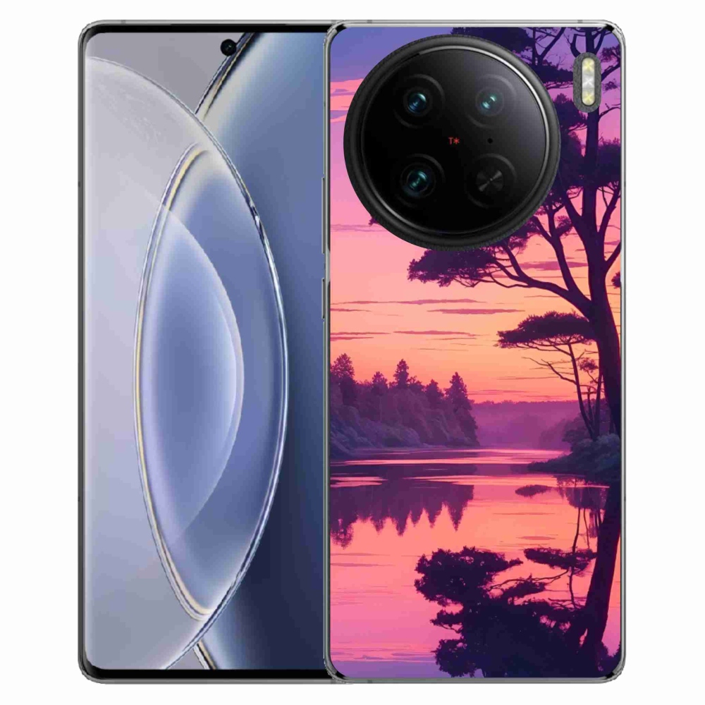 mmCase géltok a Vivo X90 Pro-hoz – naplemente a tó felett