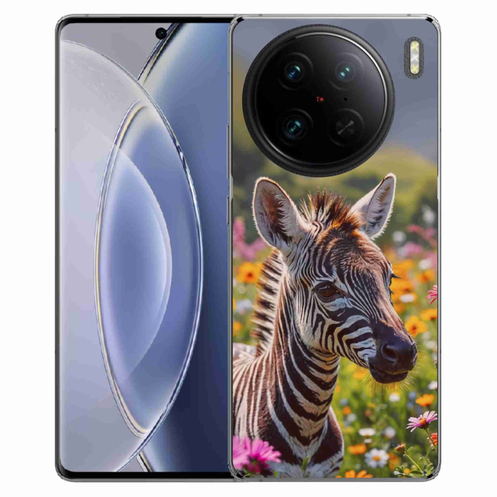 mmCase gélhuzat a Vivo X90 Pro-hoz – zebra a réten