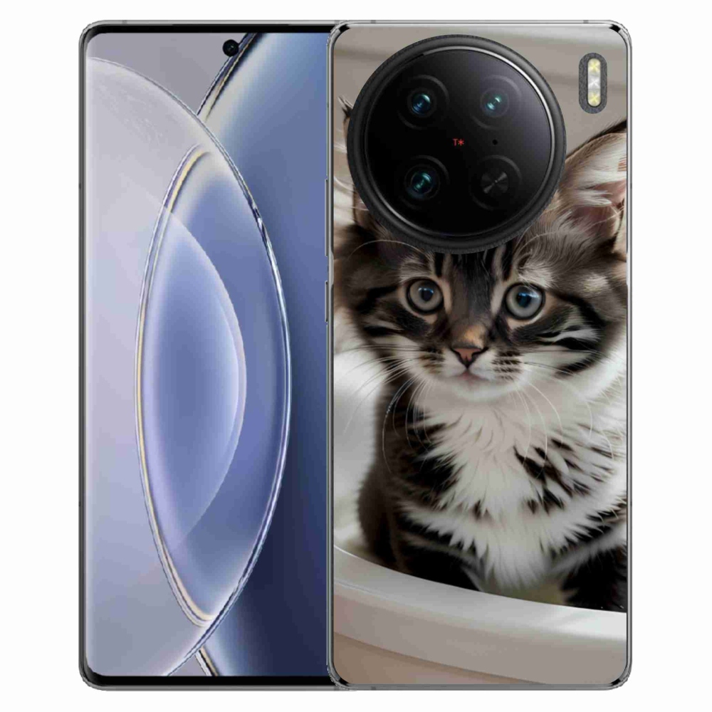 mmCase gél tok a Vivo X90 Pro-hoz – kíváncsi cica