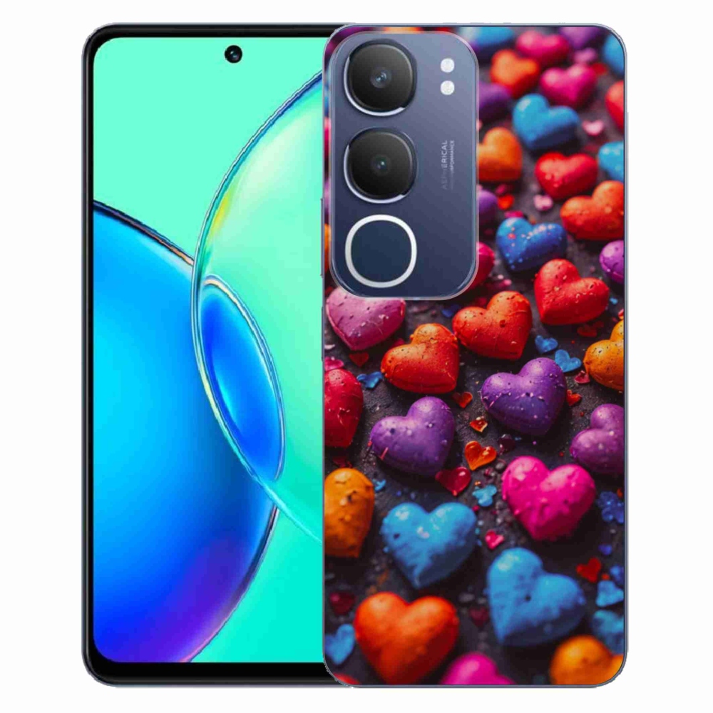 mmCase géltok a Vivo Y19S-hez – színes szívek