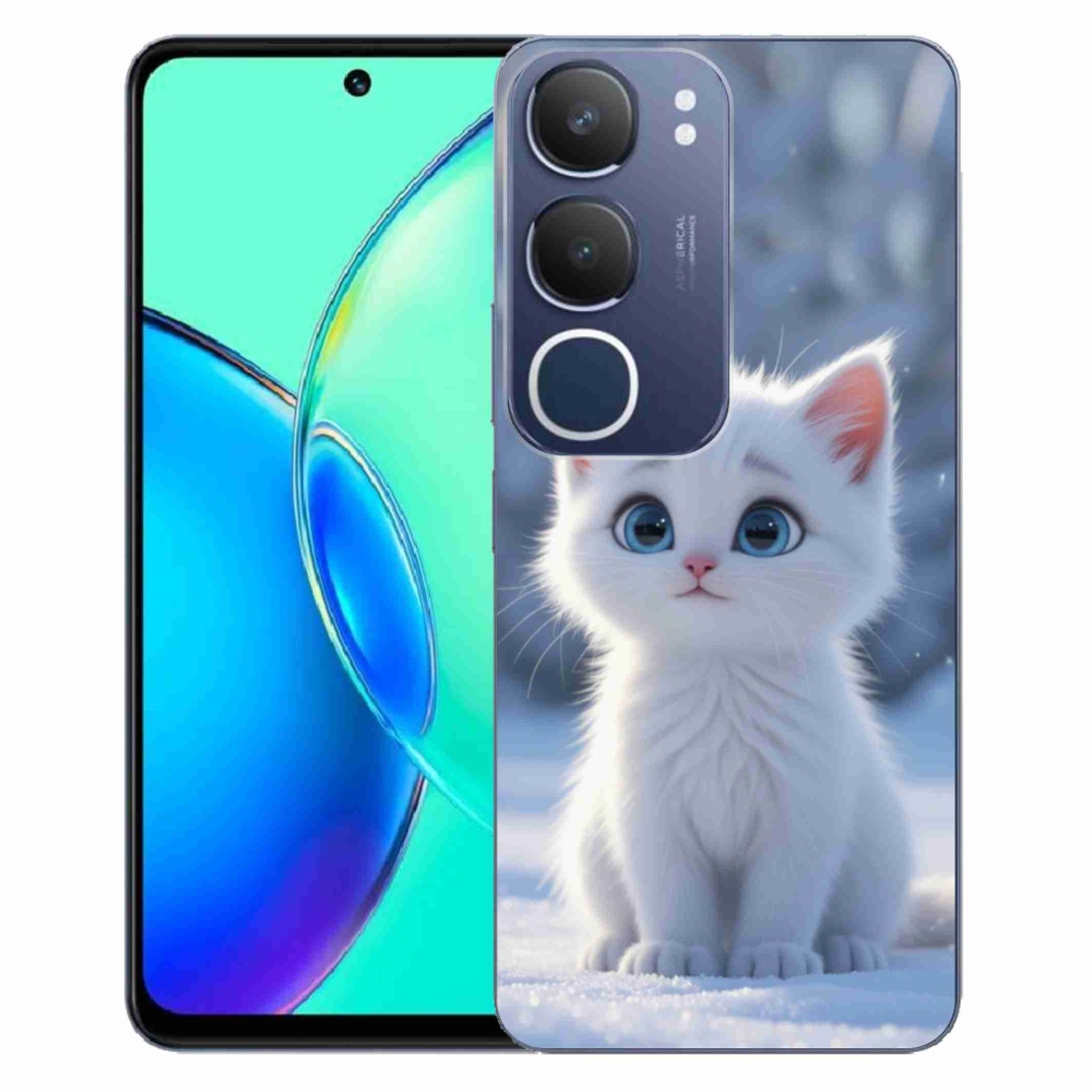 mmCase géltok a Vivo Y19S-hez – fehér cica 3