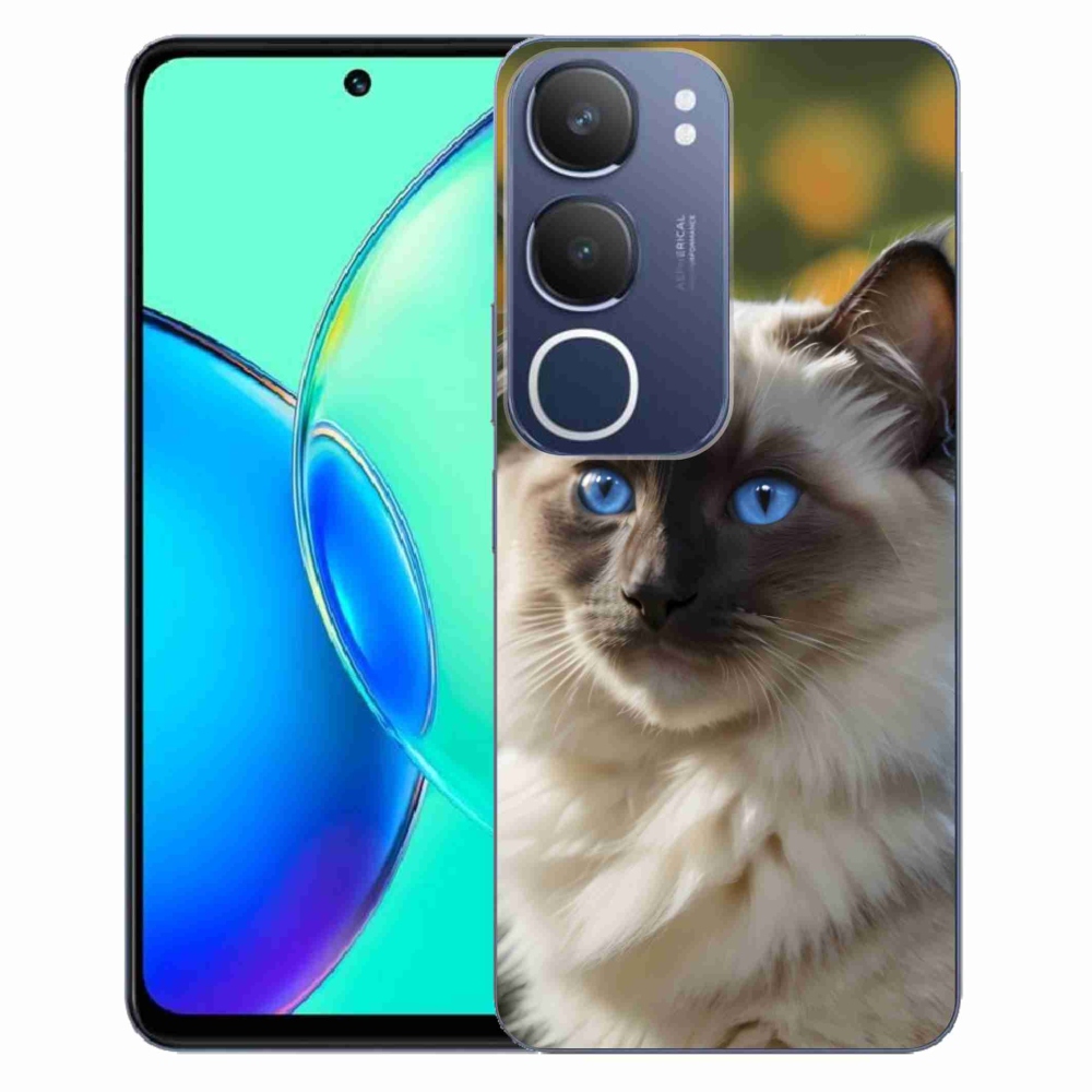 mmCase géltok a Vivo Y19S-hez – fehér ragdoll