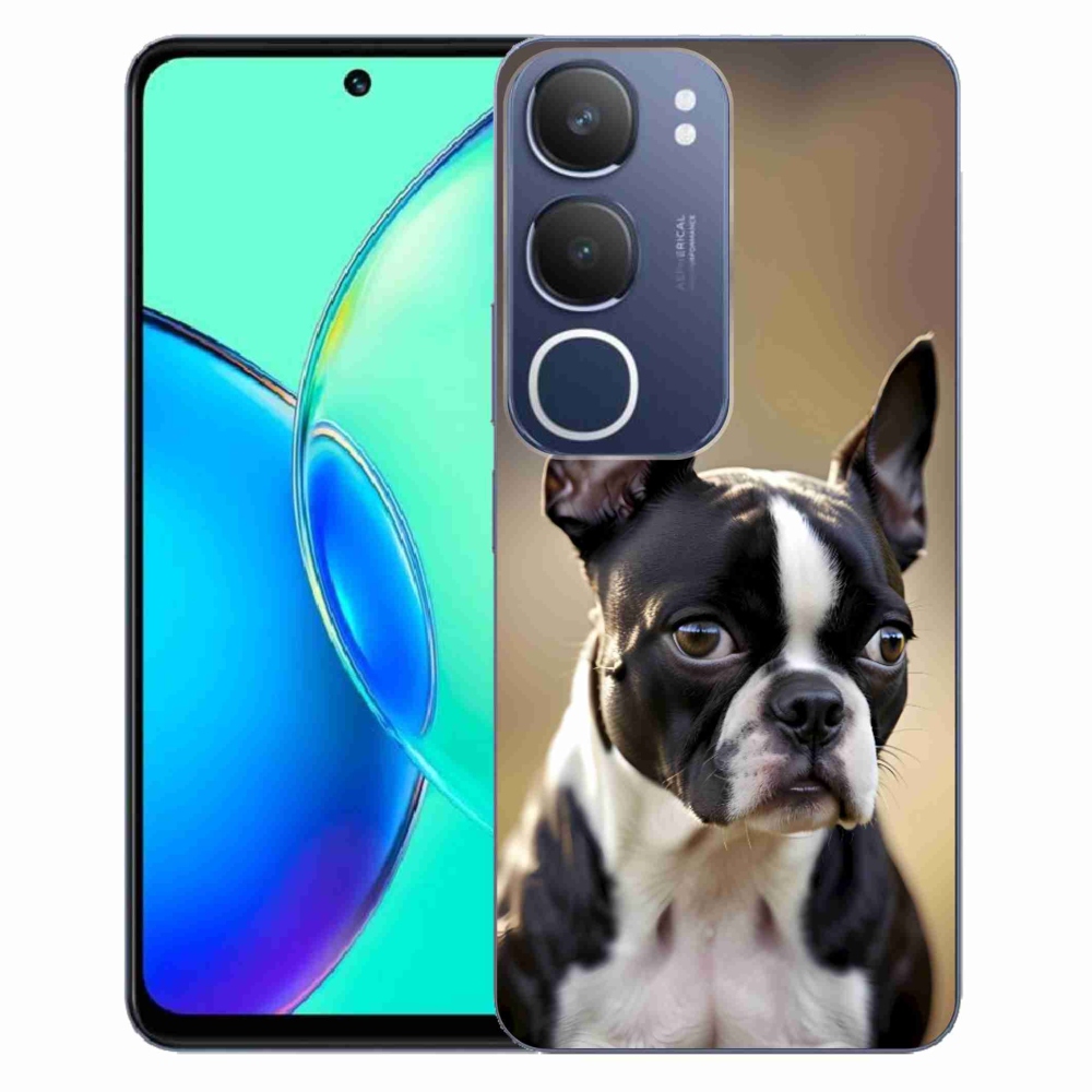 mmCase gél tok a Vivo Y19S-hez – bostoni terrier