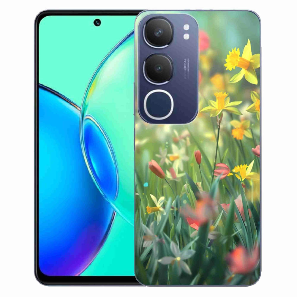mmCase gél tok a Vivo Y19S-hez – tavaszi virágok