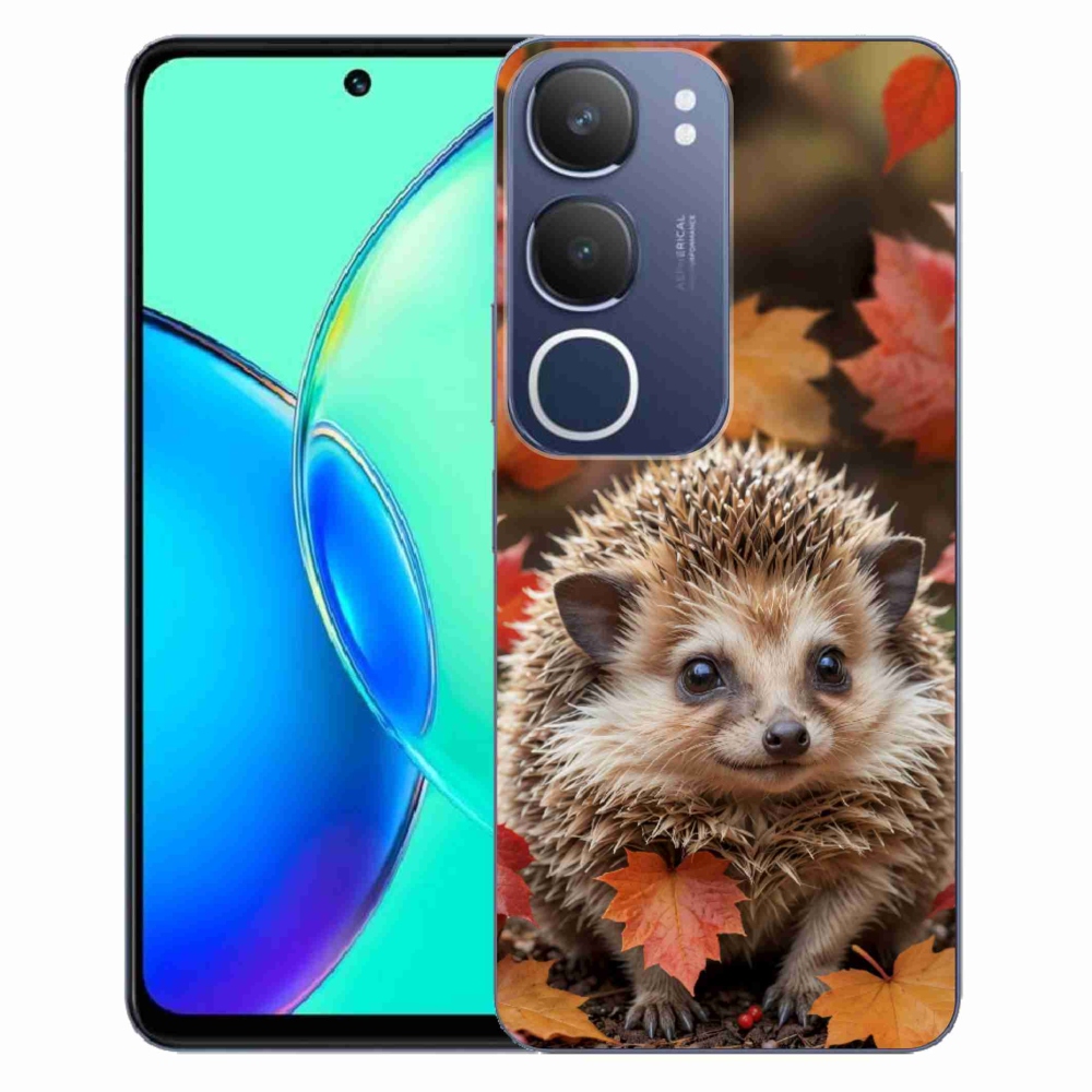 mmCase gél tok a Vivo Y19S-hez – sündisznó a levelek között
