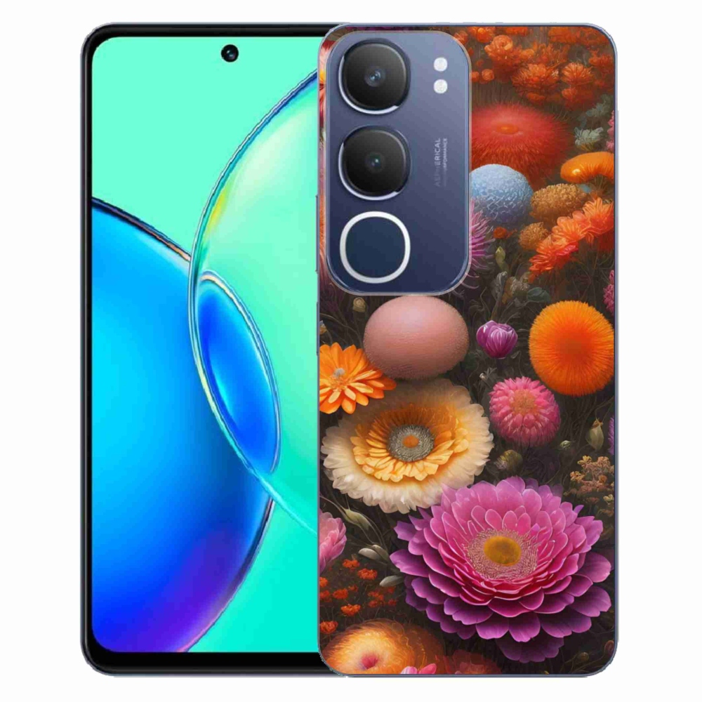 mmCase géltok a Vivo Y19S-hez – virágkompozíció