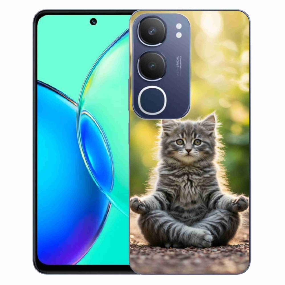 mmCase géltok a Vivo Y19S-hez – meditáló cica