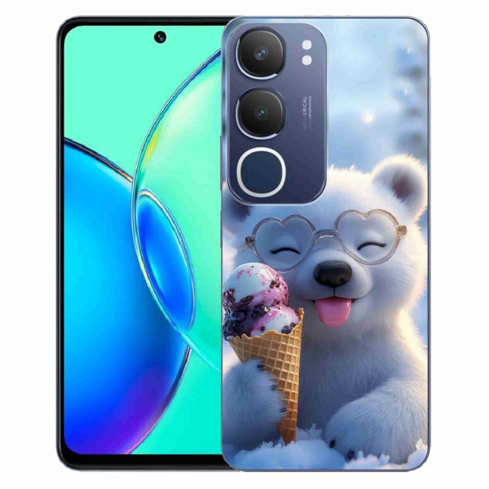 mmCase gél tok a Vivo Y19S-hez – mackó fagylalttal