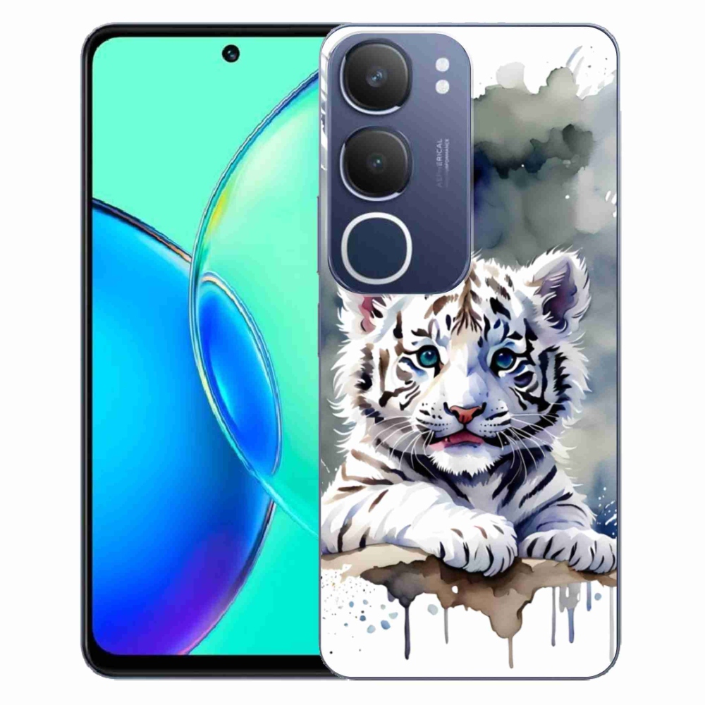mmCase géltok a Vivo Y19S-hez – fehér tigris kölyke