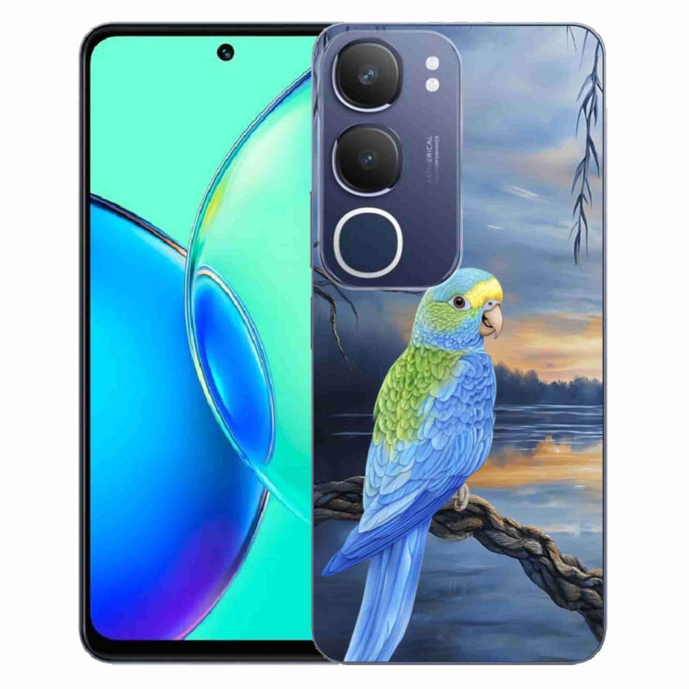 mmCase géltok a Vivo Y19S-hez – kék papagáj