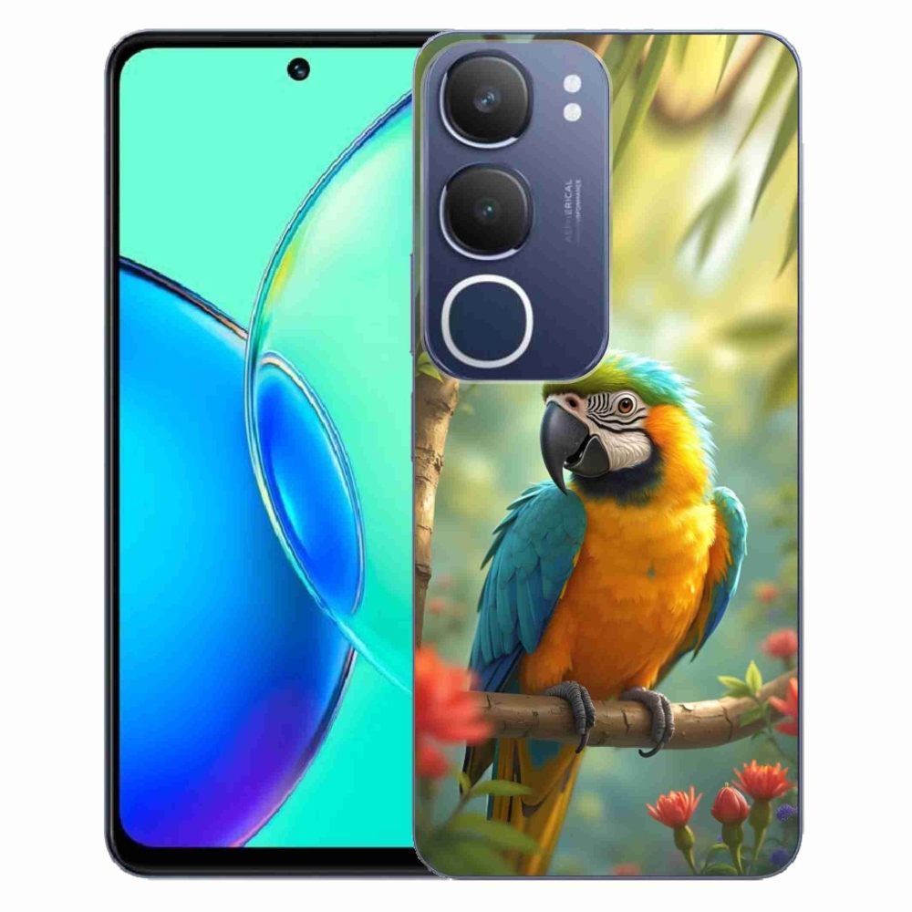 mmCase géltok a Vivo Y19S-hez – kék-sárga ara papagáj