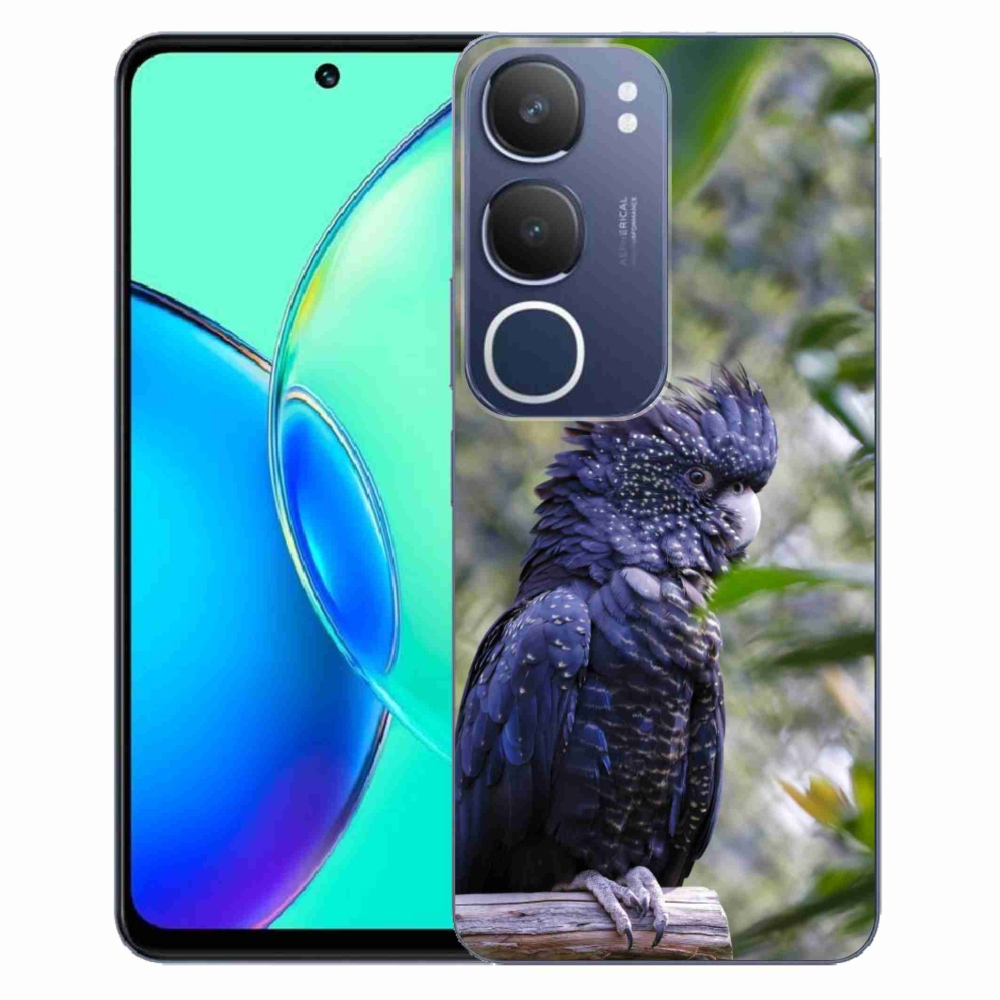 mmCase géltok a Vivo Y19S-hez – fekete kakadu papagáj