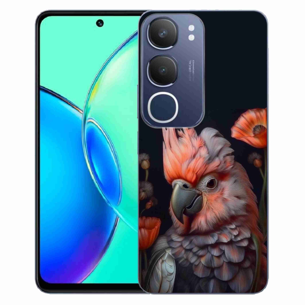 mmCase gél tok a Vivo Y19S-hez – színes kakadu papagáj