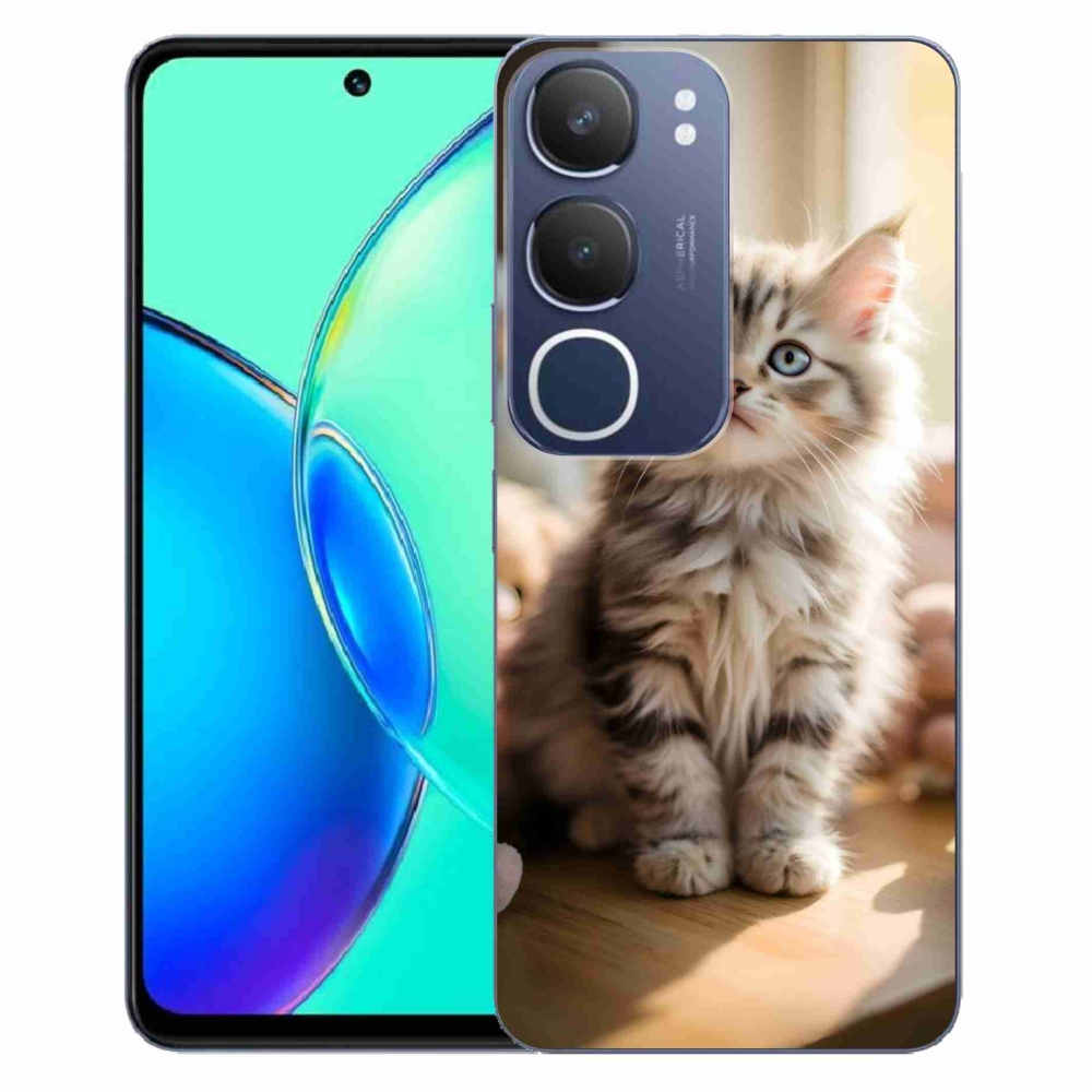 mmCase gél tok a Vivo Y19S-hez – aranyos cica 10