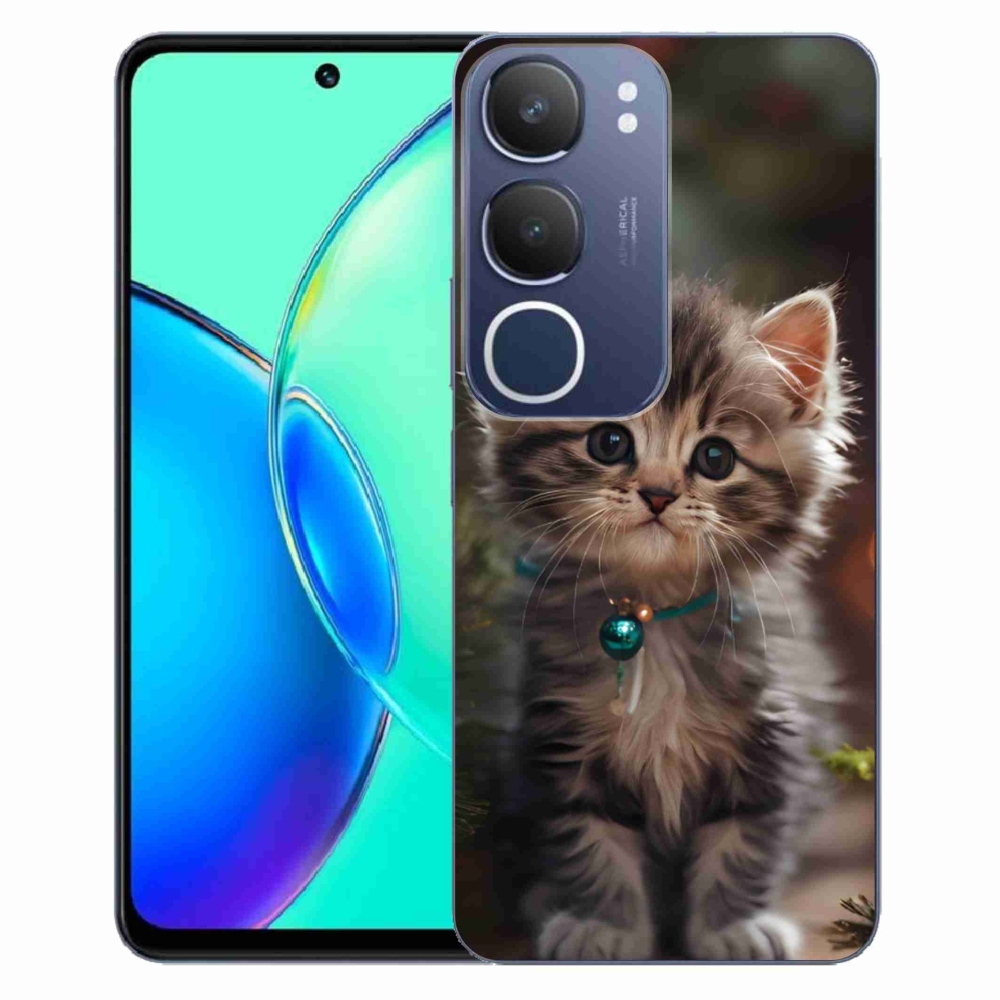 mmCase gél tok a Vivo Y19S-hez – aranyos cica 11