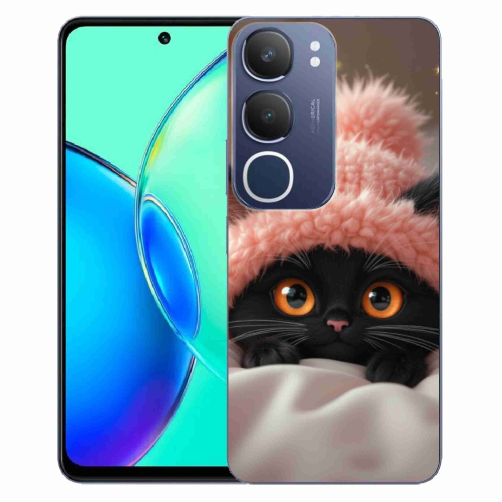 mmCase gél tok a Vivo Y19S-hez – aranyos cica 7