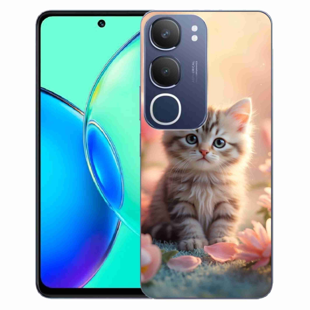 mmCase gél tok a Vivo Y19S-hez – aranyos cica 8