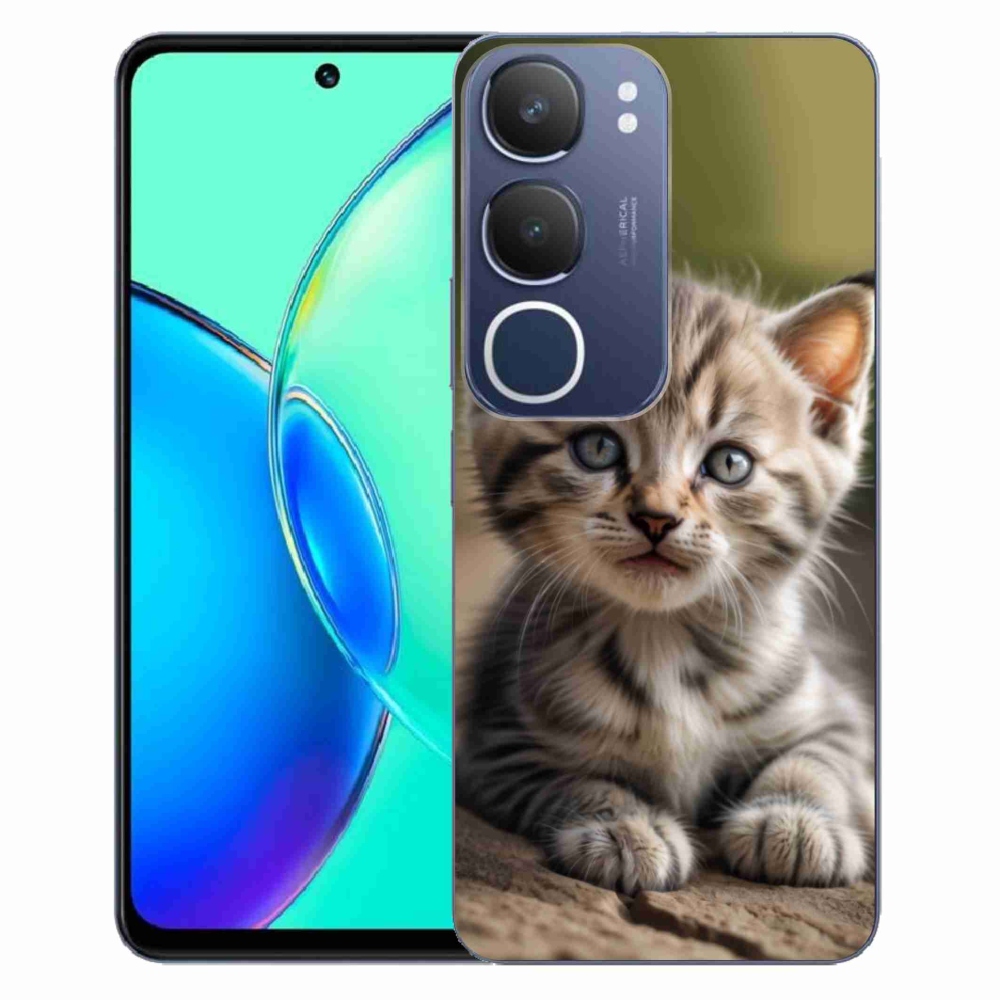 mmCase gél tok a Vivo Y19S-hez – aranyos cica 9