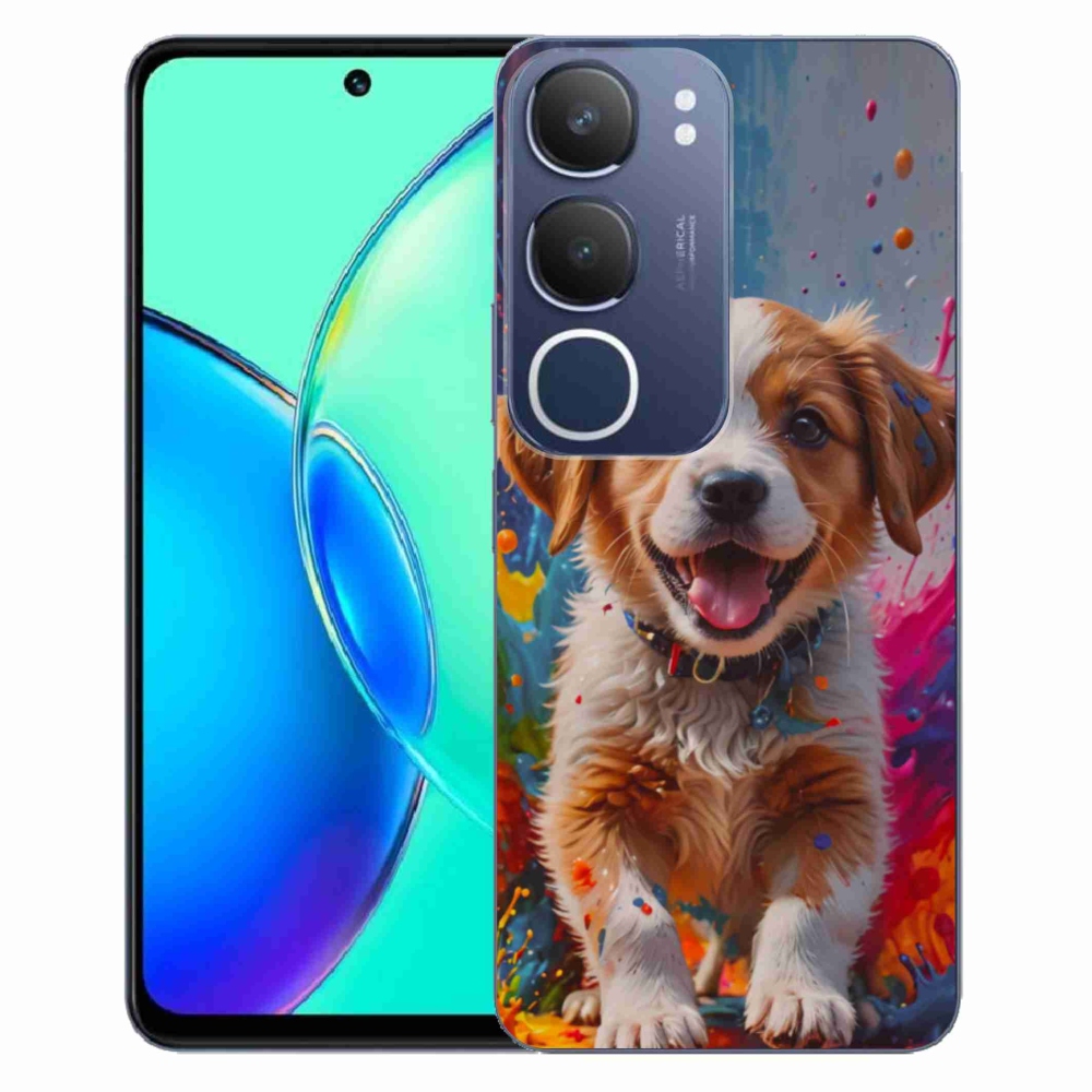 mmCase gél tok a Vivo Y19S-hez – aranyos kiskutya 3