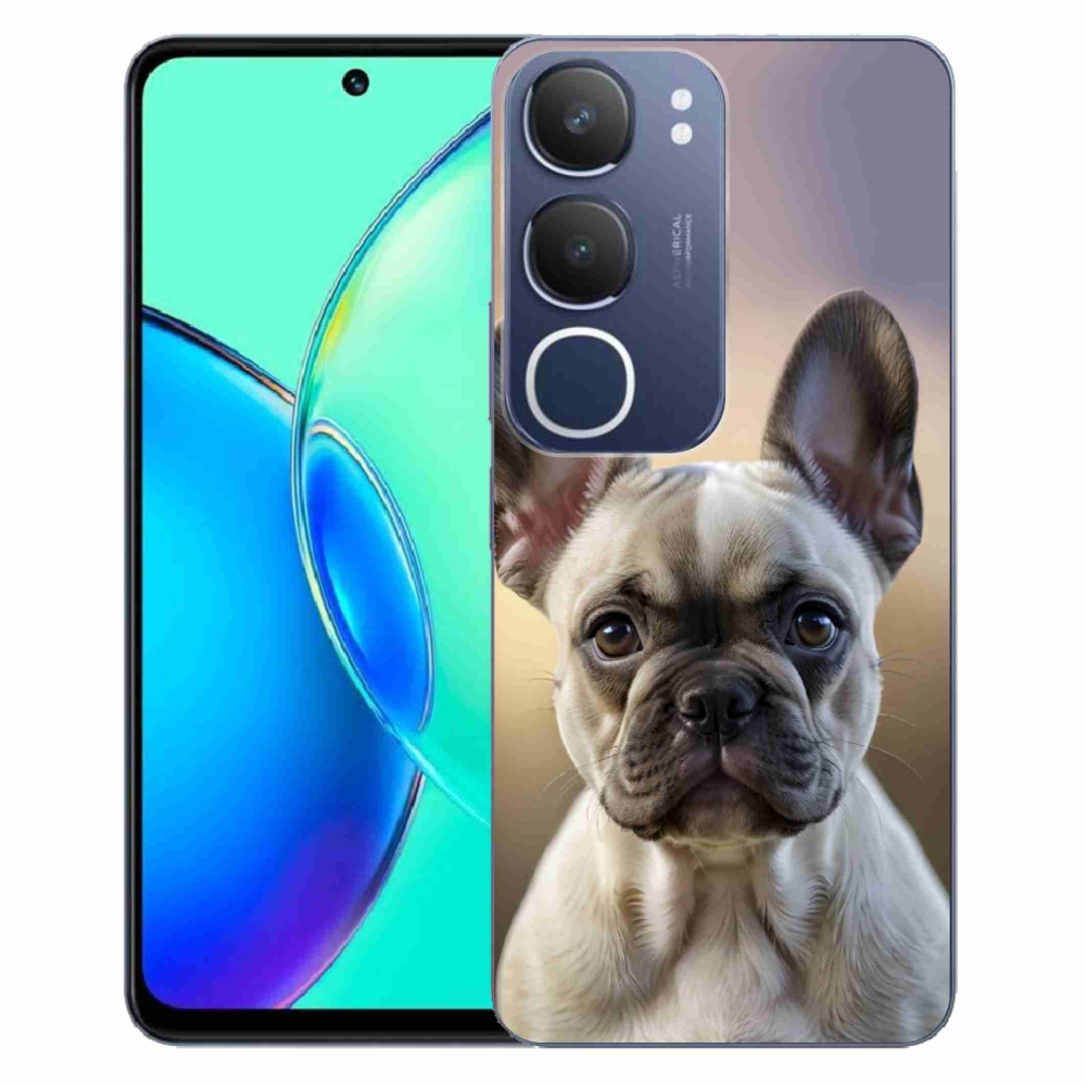 mmCase gél tok a Vivo Y19S-hez – aranyos francia buldog