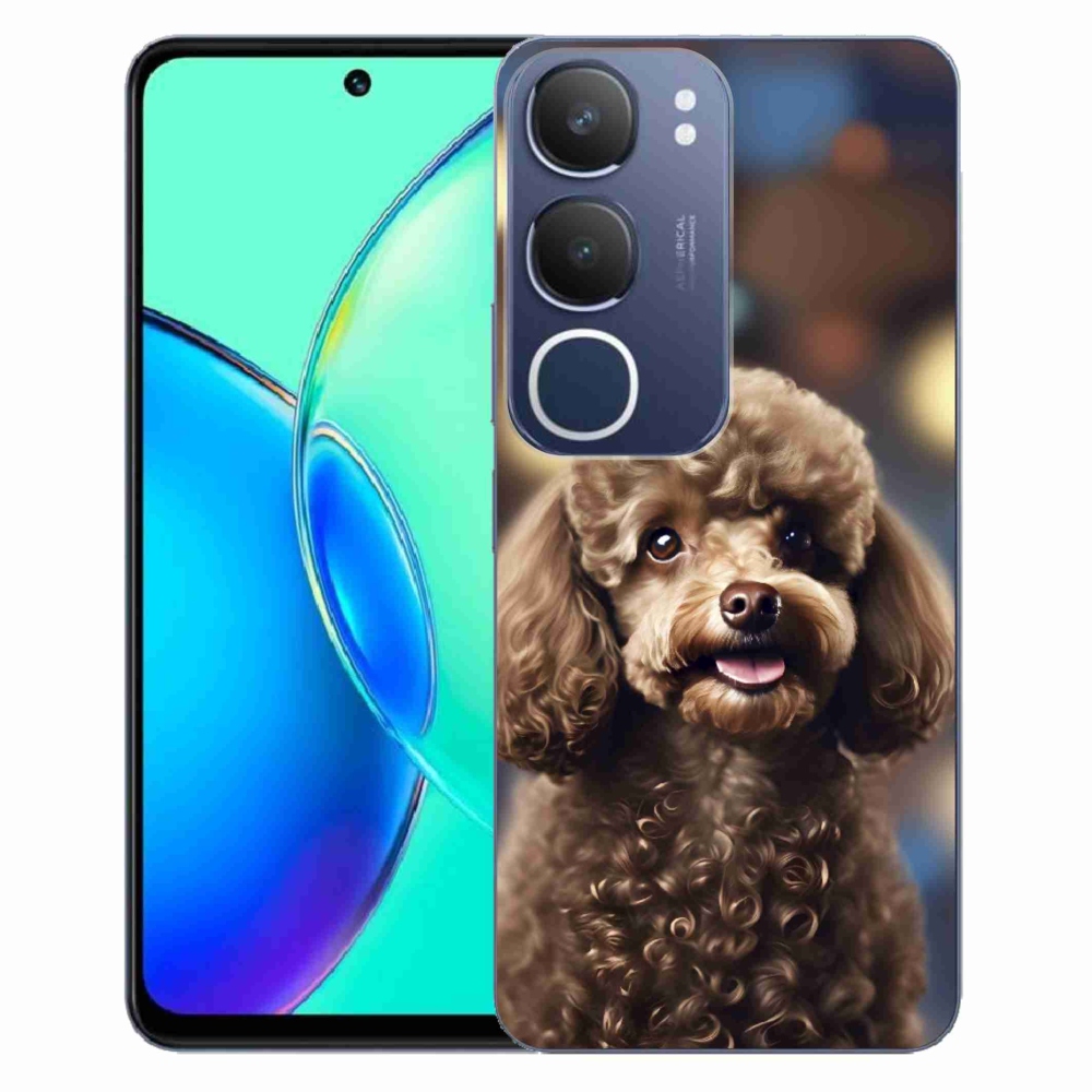 mmCase gél tok a Vivo Y19S-hez – aranyos pudli