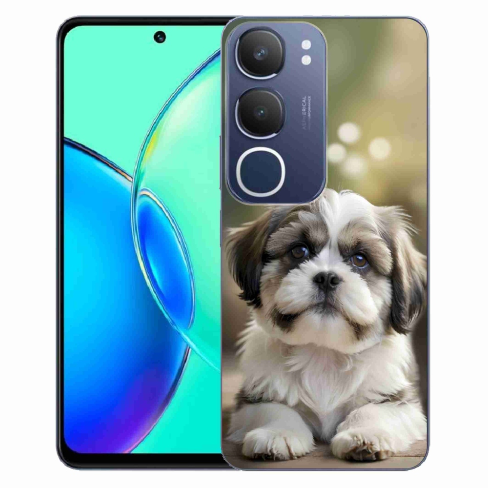 mmCase gél tok a Vivo Y19S-hez – aranyos shih-tzu