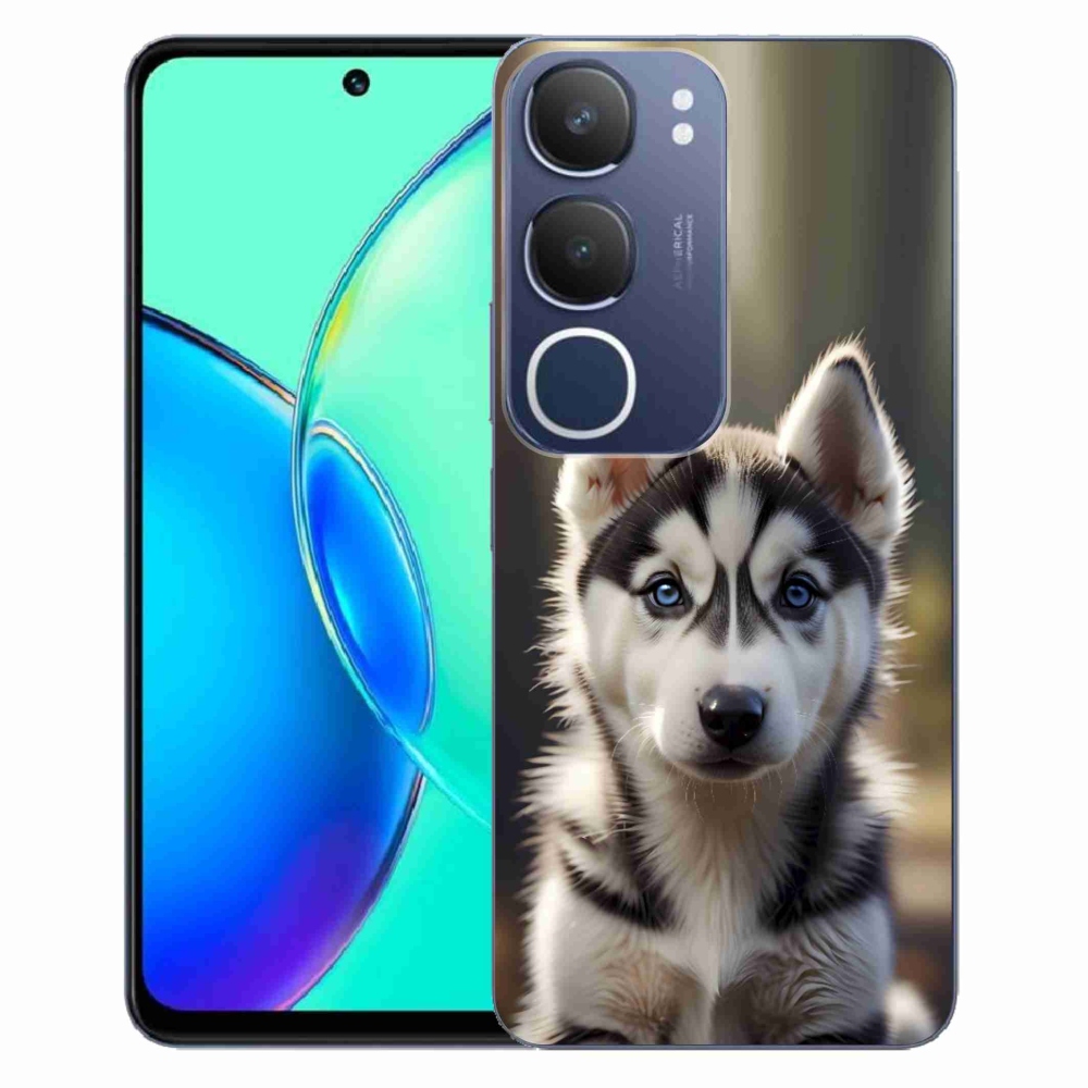 mmCase gél tok a Vivo Y19S-hez – aranyos szibériai husky