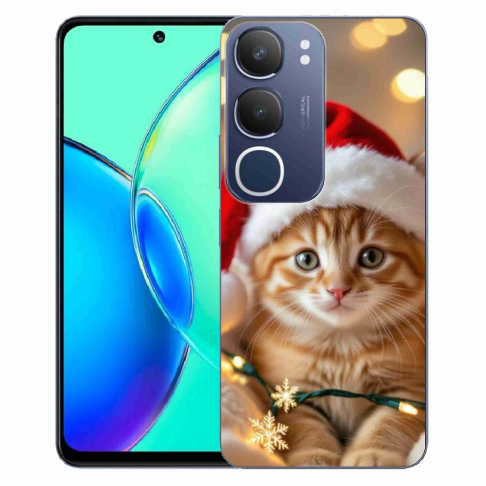 mmCase gél tok a Vivo Y19S-hez – karácsonyi cica