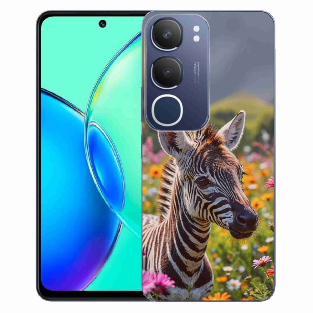 mmCase gélhuzat a Vivo Y19S-hez – zebra a réten