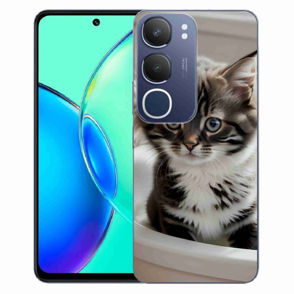 mmCase gél tok a Vivo Y19S-hez – kíváncsi cica