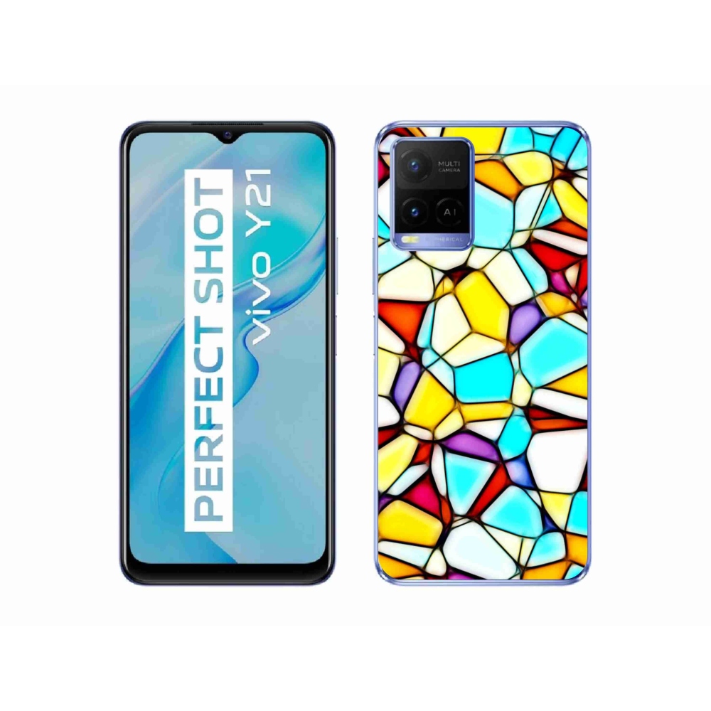 mmCase géltok a Vivo Y21/Y21s/Y33s készülékekhez – absztrakt motívum 40