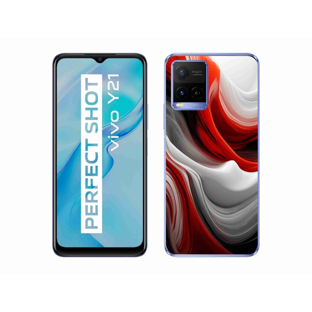 mmCase géltok a Vivo Y21/Y21s/Y33s készülékekhez – absztrakt motívum 47