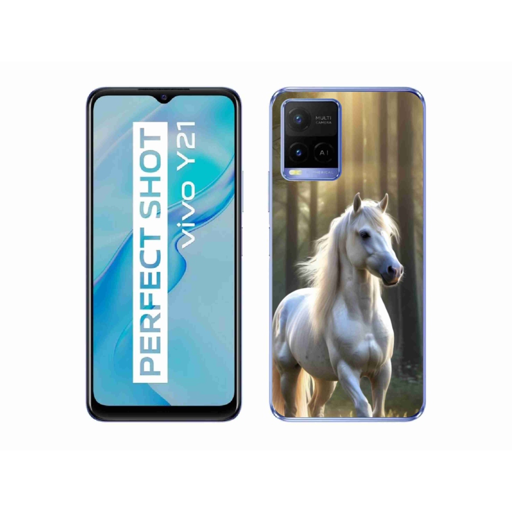 mmCase géltok a Vivo Y21/Y21s/Y33s készülékekhez – fehér ló 3