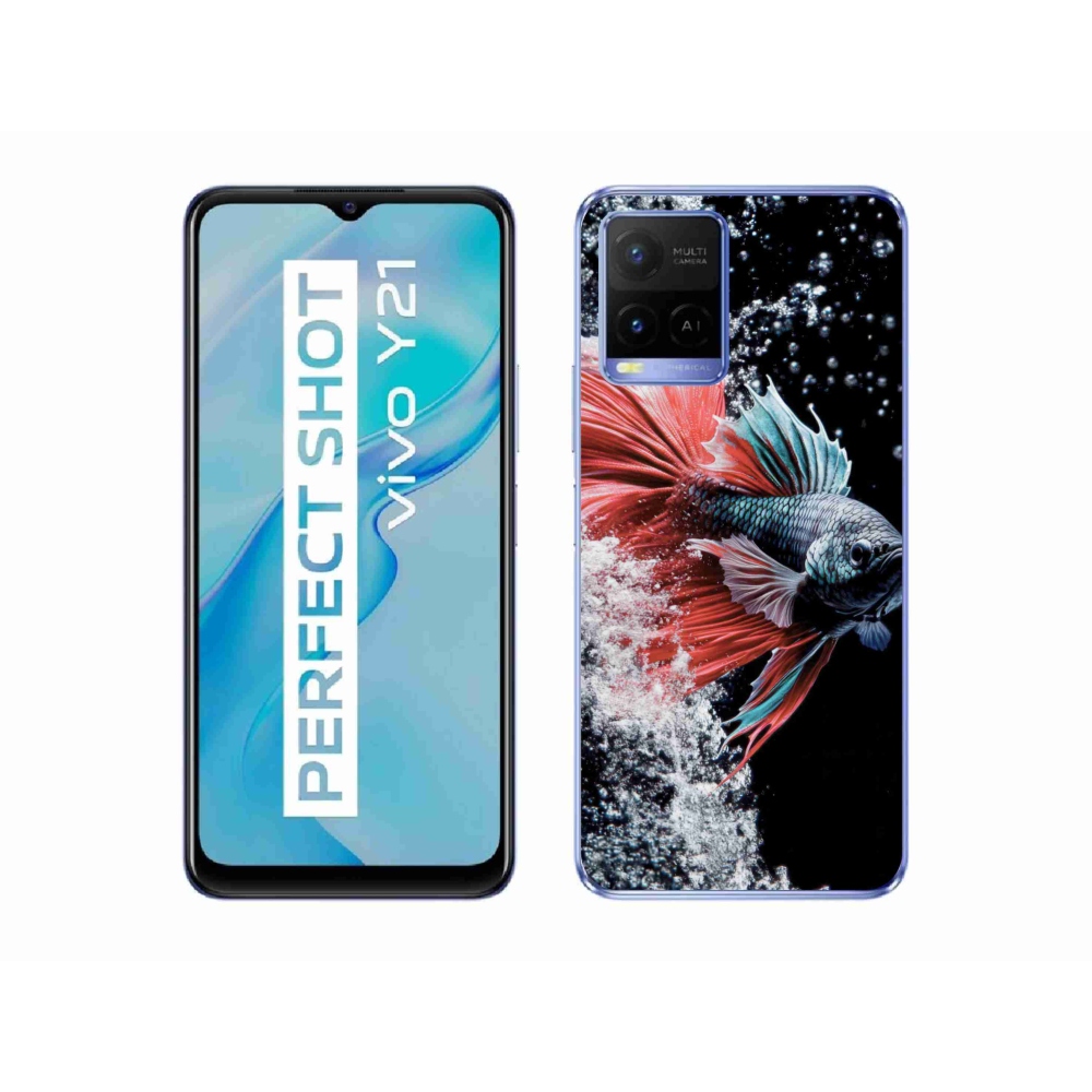 mmCase géltok a Vivo Y21/Y21s/Y33s modellekhez – színes harcosnő