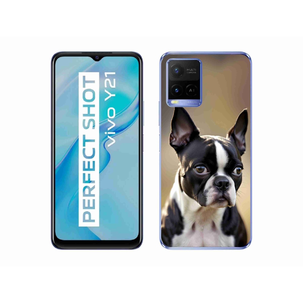mmCase gél tok a Vivo Y21/Y21s/Y33s készülékekhez – bostoni terrier